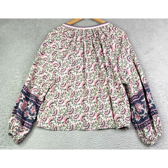 NATURAL LIFE Pink and Green Floral Crop Top - Picture 7 of 10